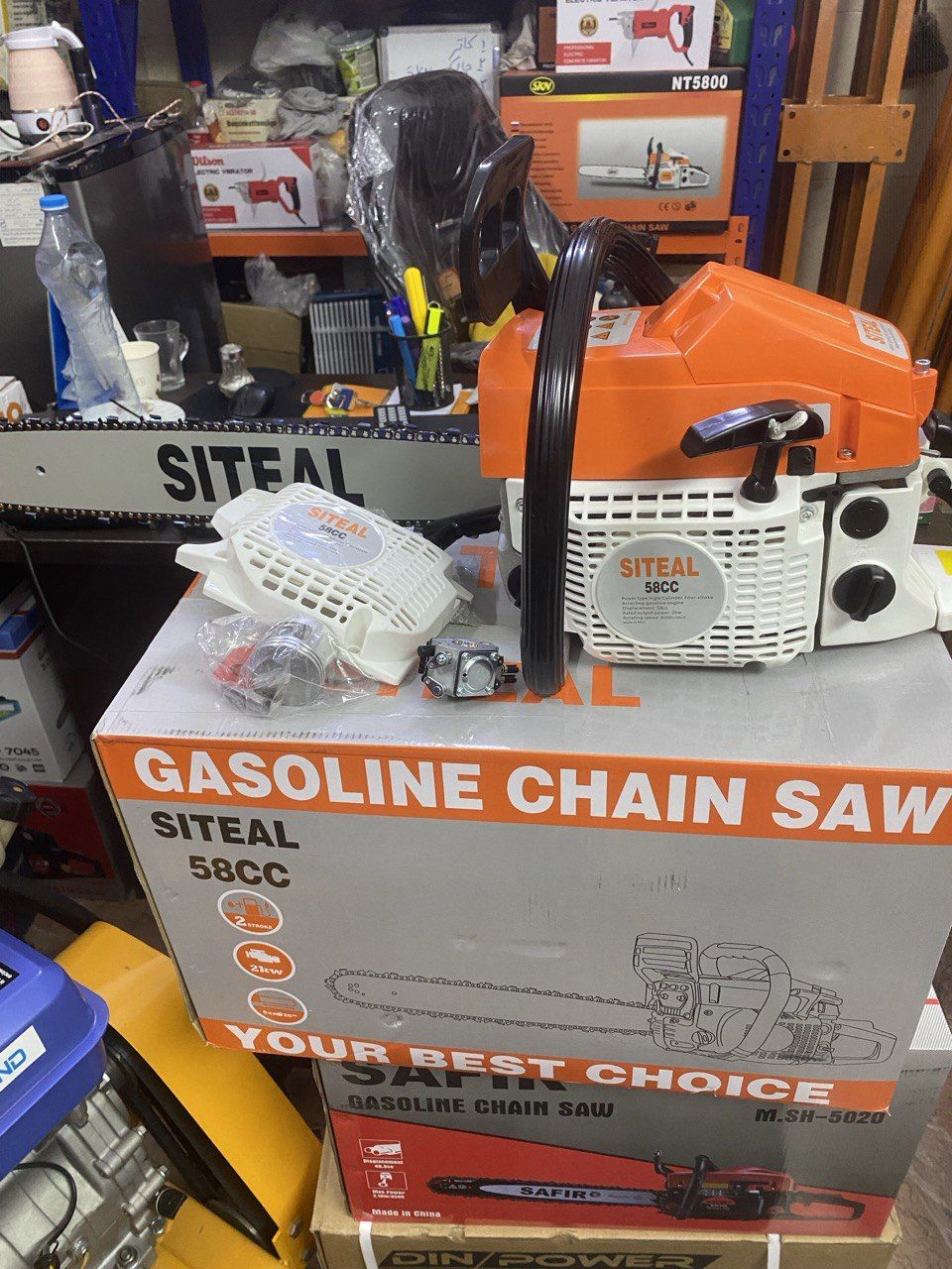 اره موتوری طرح اشتیل 50 سانت با لوازم اضافه