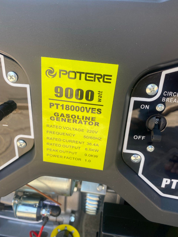 موتور برق پوتر 9 کیلووات مدل PT18000VES