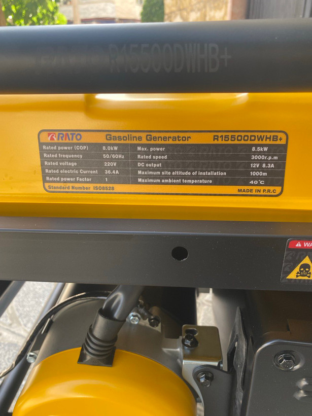 موتور برق راتو 8.5 کیلووات مدل +R15500DWHB