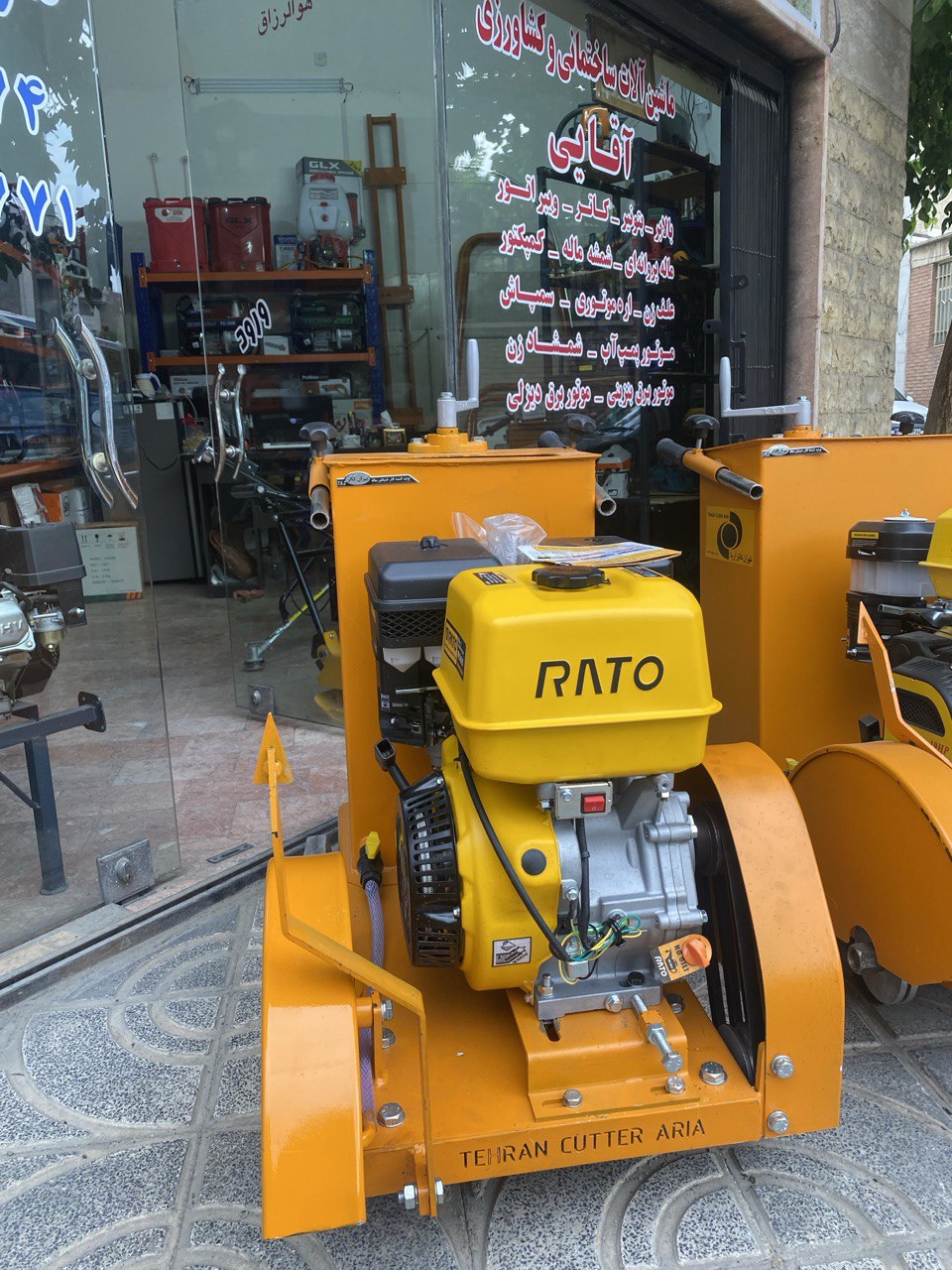 کاتر برش آسفالت با موتور راتو 19.5 اسب