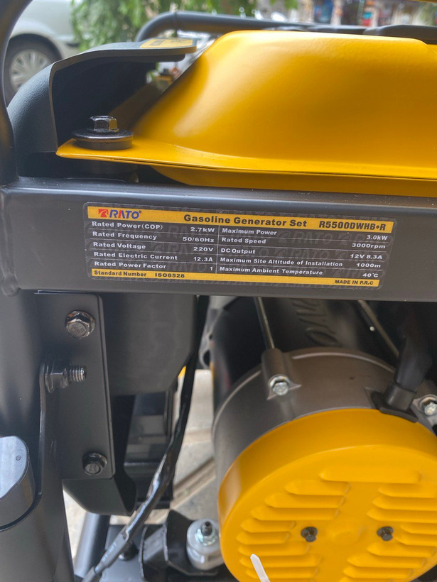 موتور برق 3 کیلووات راتو استارتی مدل R5500WHB+R