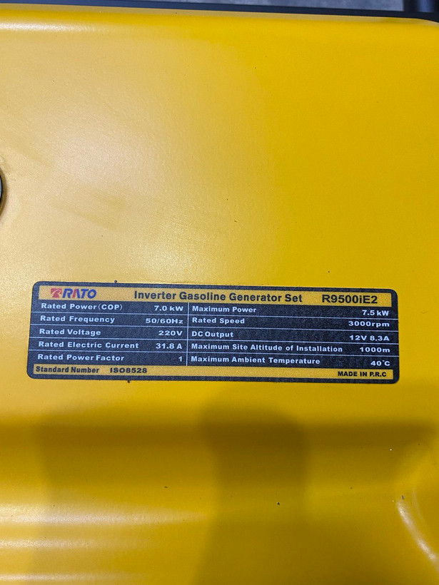 موتور برق راتو 7.5 کیلووات اینورتری مدل R9500iE2