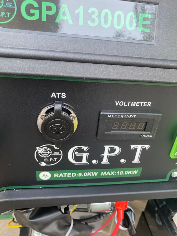 موتور برق 10 کیلووات GPT مدل GPA13000E با پورت ATS