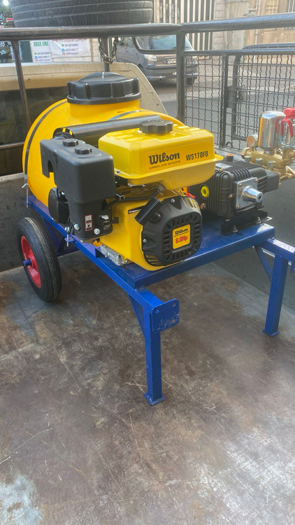 سمپاش فرغونی 100 لیتری با موتور 8 اسب ویلسون