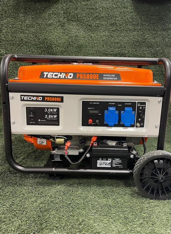 موتور برق 3 کیلووات تکنو استارتی چرخ و دسته دار