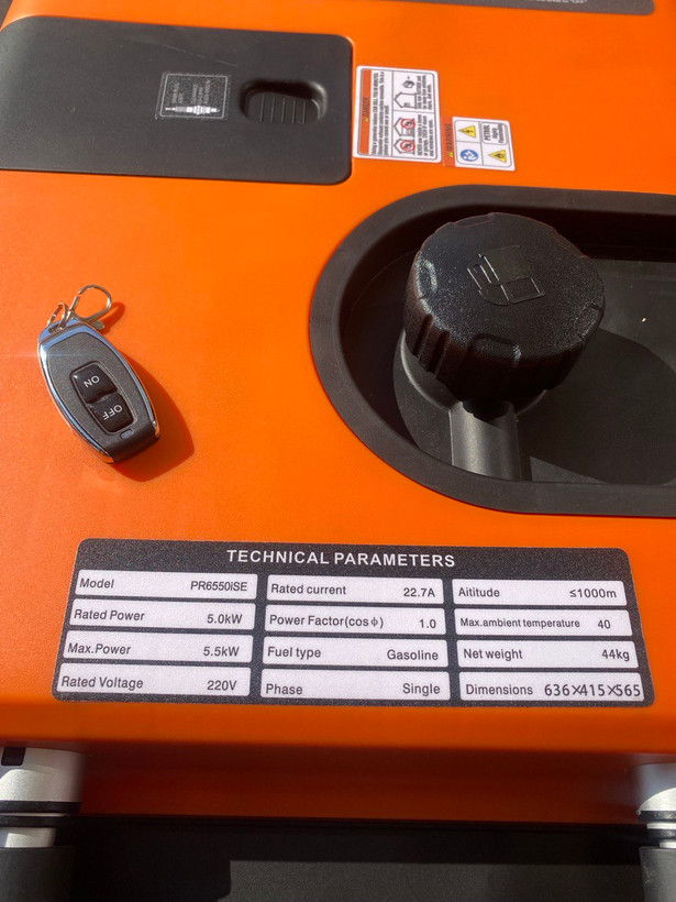 موتور برق 5.5 کیلووات تکنو سایلنت مدل PR6550iSE ریموت استارت