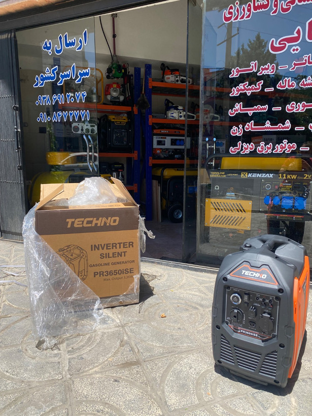 موتور برق 3.5 کیلووات تکنو سایلنت استارتی مدل PR3650iSE